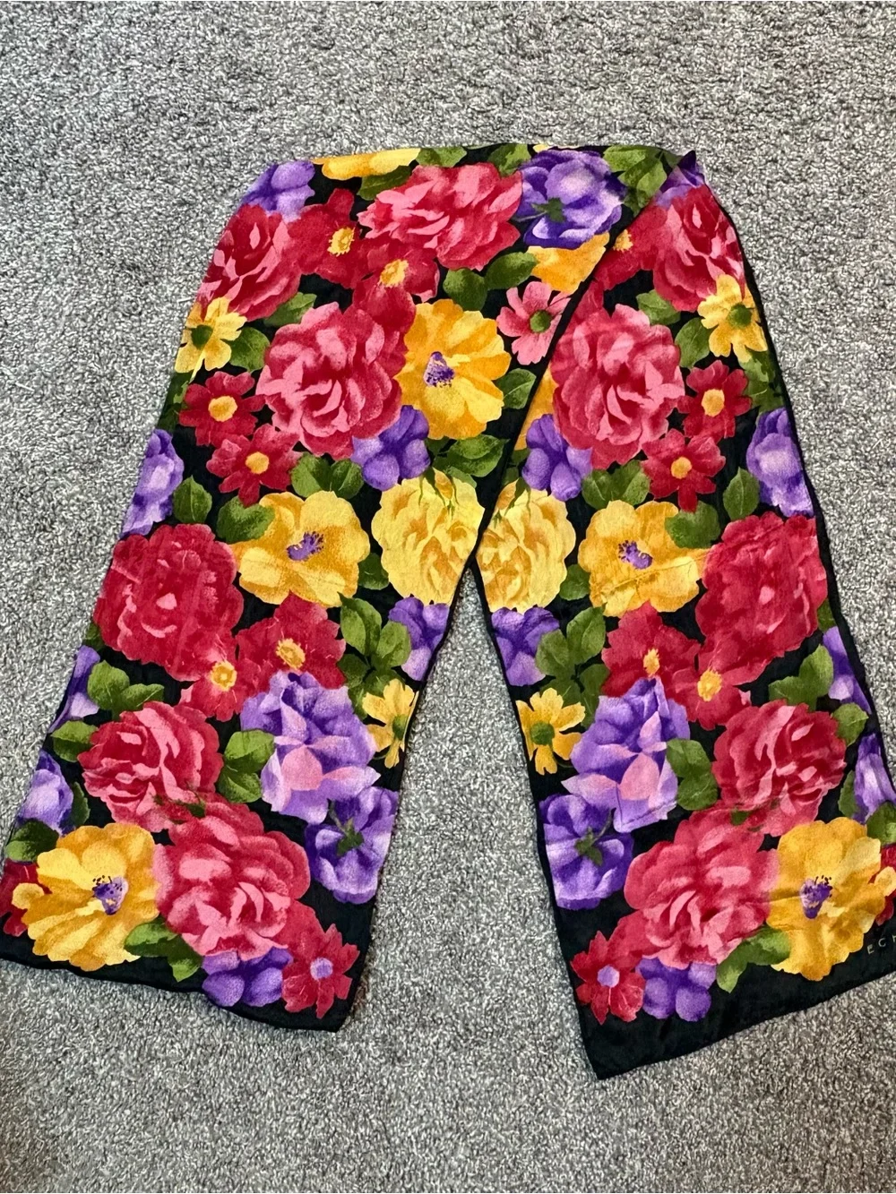 Echo silk scarf.